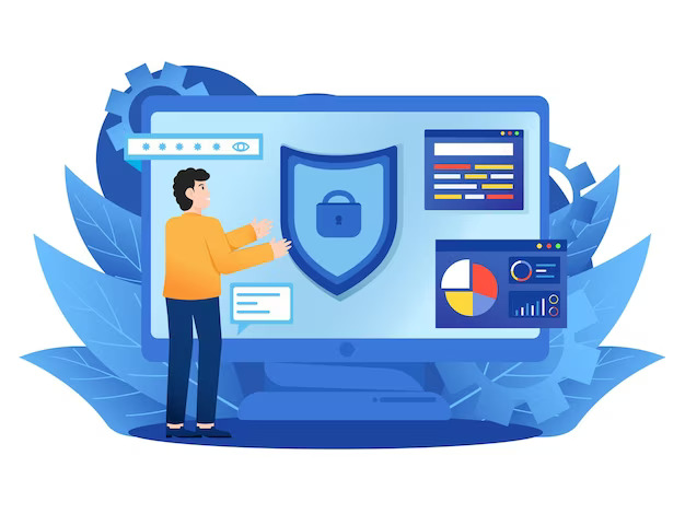 Computer Data Device Security Infographic Illustration 588233 364